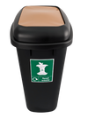 Large 90 Litre Push Flap Recycling Bin - 90 Litre