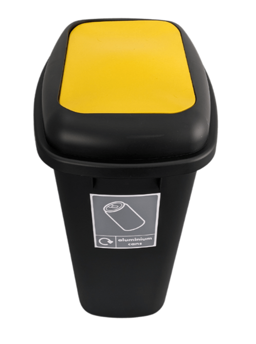 Large 90 Litre Push Flap Recycling Bin - 90 Litre