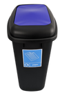 Large 90 Litre Push Flap Recycling Bin - 90 Litre