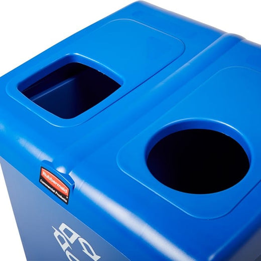 Rubbermaid two-stream recycling bin - 348L