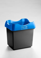 30 Litre Recycling Bin with Colour Coded Lids