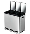 Ecocasa 3 Compartment Kitchen Recycling Bin - 3 x 20 Litre