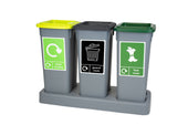 3 x 20L Fitbin Recycling Station with Tray