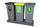 3 x 50L Fitbin Recycling Station with Tray