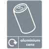 Plastic Push Lid Recycling Bin - 45 litre
