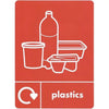 Plastic Push Lid Recycling Bin - 45 litre