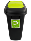Large 90 Litre Push Flap Recycling Bin - 90 Litre