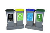 4 x 20L Fitbin Recycling Station With Tray
