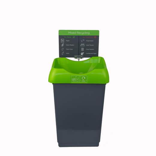 50 Litre Recycling Bin with Colour Coded Lids