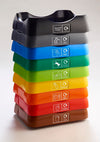 50 Litre Recycling Bin with Colour Coded Lids