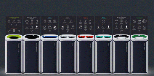 Professional Office Recycling Bin - 60 Litres