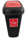 Large 90 Litre Push Flap Recycling Bin - 90 Litre