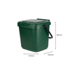 Small Green Kitchen Caddy - 7 Litre