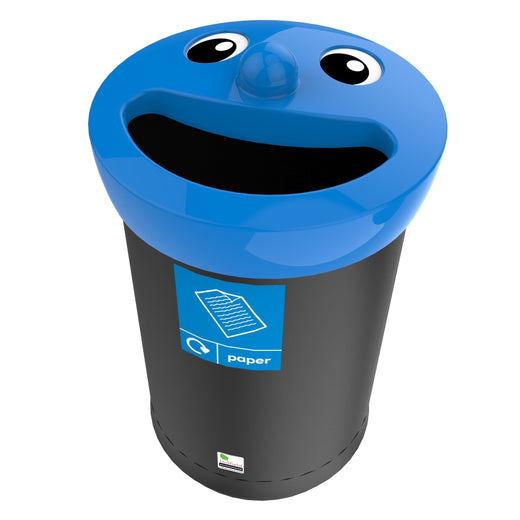 Smiley Face Recycling Bin - 3 Sizes