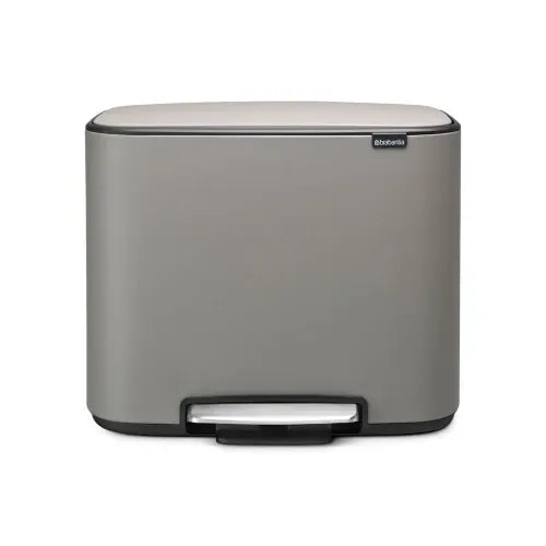 Brabantia Bo 2 Compartment Pedal Bin - Available in 3 Colours