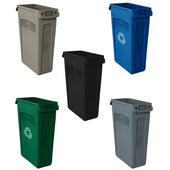 Slim Jim Waste Container with Venting Channels - 87 Litres