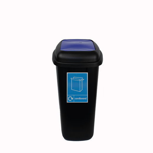 Large 90 Litre Push Flap Recycling Bin - 90 Litre