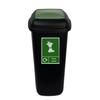 Large 90 Litre Push Flap Recycling Bin - 90 Litre