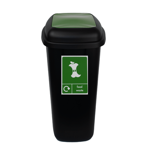 Large 90 Litre Push Flap Recycling Bin - 90 Litre
