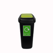 Large 90 Litre Push Flap Recycling Bin - 90 Litre