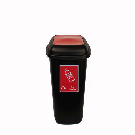 Large 90 Litre Push Flap Recycling Bin - 90 Litre