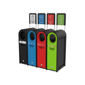 External Slim Design Recycling Bin - 80 Litres