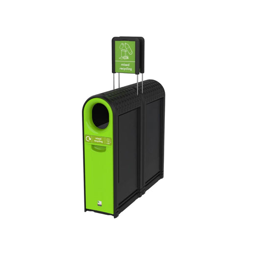 External Slim Design Recycling Bin - 80 Litres