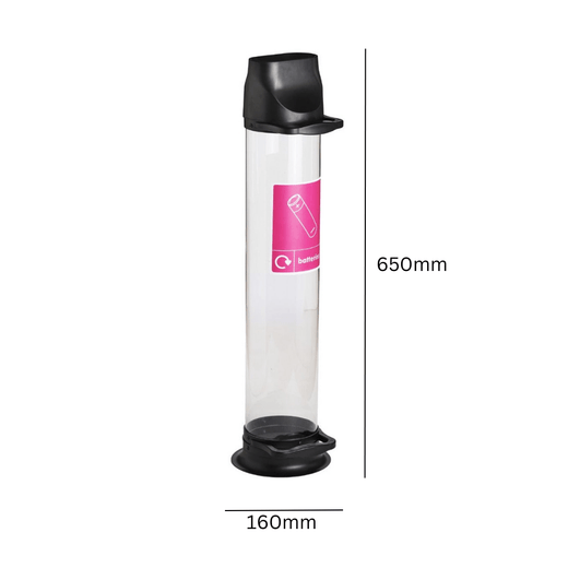 Transparent Battery Recycling Bin