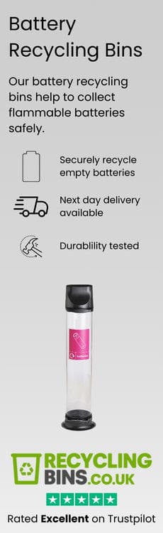 Battery Recycling Bins and Tubes