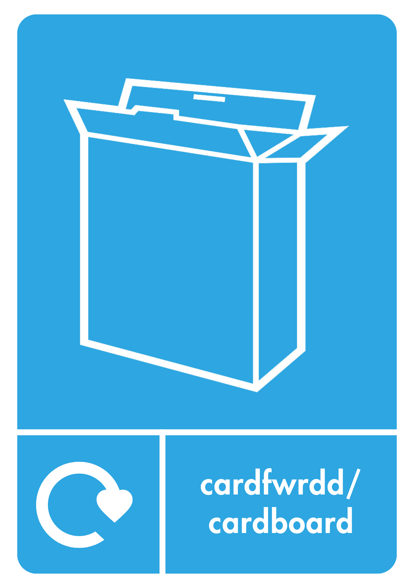 Bilingual Cardboard Recycling Sticker Welsh And English bilingual-cardboard-recycling-sticker-welsh-and-english