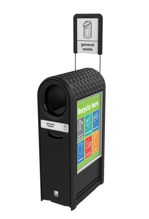 External Slim Design Recycling Bin - 80 Litres