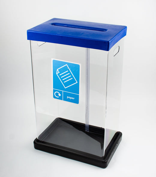 Clear Recycling Bins with Graphics - 60 & 80 Litre Available