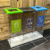 Triple Box Cycle Indoor Recycling Bin - 180 and 240 Litre Available
