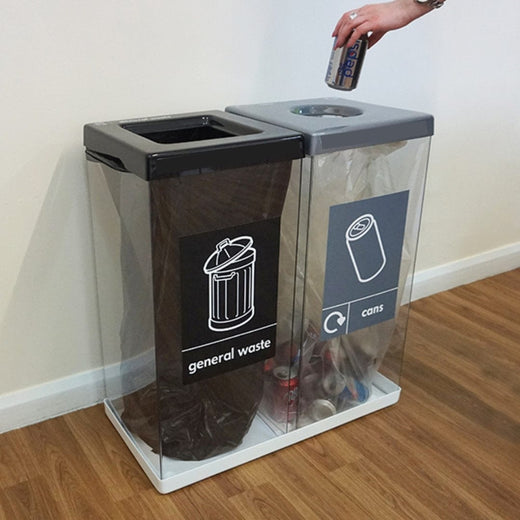 Double Box Cycle Indoor Recycling Bins - 120 and 160 Litre Available