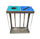 Glass and Paper Recycling Bin with Clear Plastic Liners - 120L