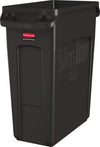 Slim Jim Waste Container with Venting Channels 60.5 Litres