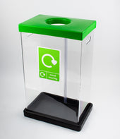 Clear Recycling Bins with Graphics - 60 & 80 Litre Available