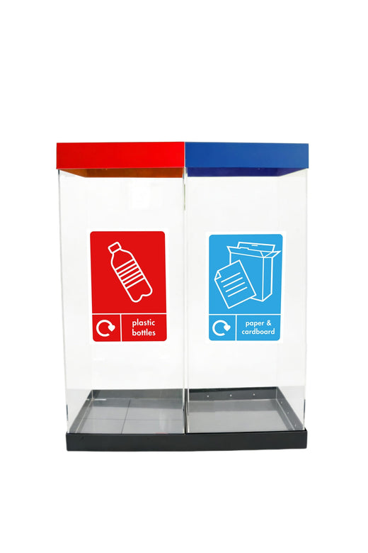 Duo Clear Indoor Recycling Bins