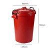 Coloured Outdoor Plastic Dustbin 85 Litres