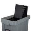 Slim Profile Recycling Bin with Integrated Signage - 70 Litres