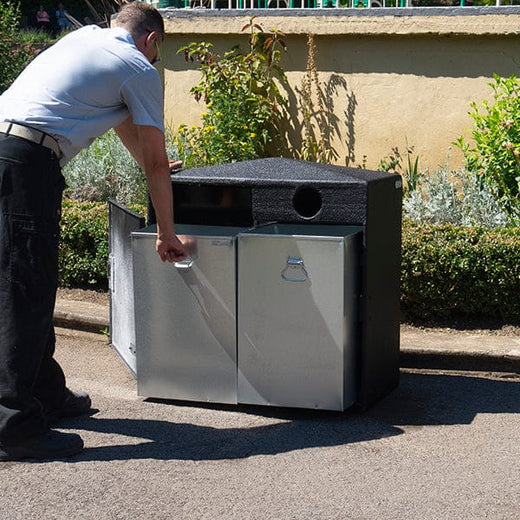 Outdoor Rust Free Recycling Bin - 224 Litre