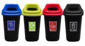 Durable Open Top Recycling Bin - 45 Litre