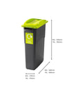 Smart Slim Profile Recycling Bins - 60 Litre