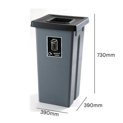 Large Triple Recycling Station - 3 x 75 Litre