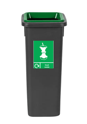 Black Freestanding Recycling Bin - Available in 3 Sizes
