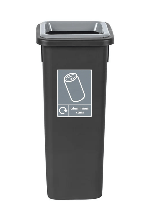Black Freestanding Recycling Bin - Available in 3 Sizes