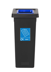 Black Freestanding Recycling Bin - Available in 3 Sizes