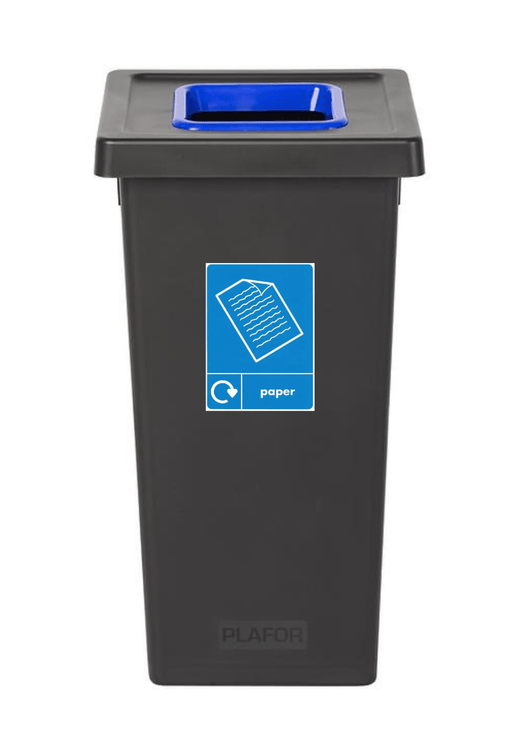 Black Freestanding Recycling Bin - Available in 3 Sizes