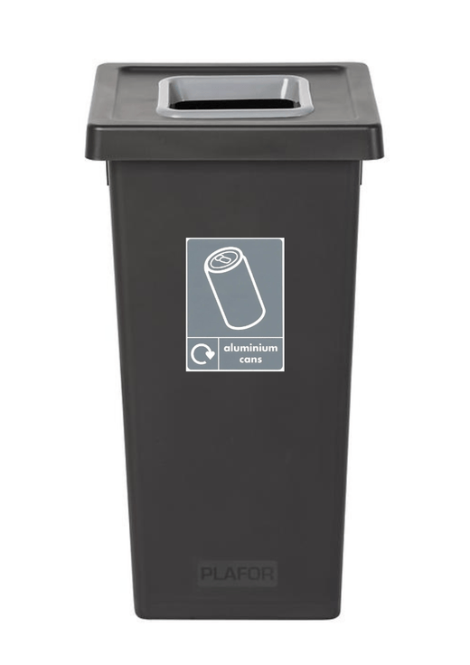 Black Freestanding Recycling Bin - Available in 3 Sizes