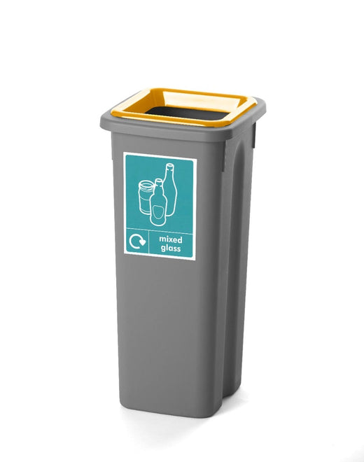 Freestanding Colour Coded Recycling Bin - 3 Sizes